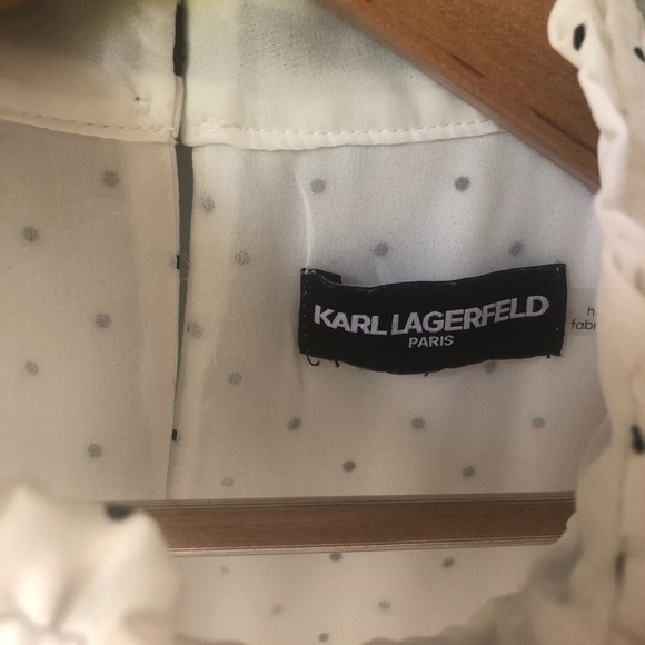 Karl Lagerfeld Polka Dot Blouse - Picture 6 of 6